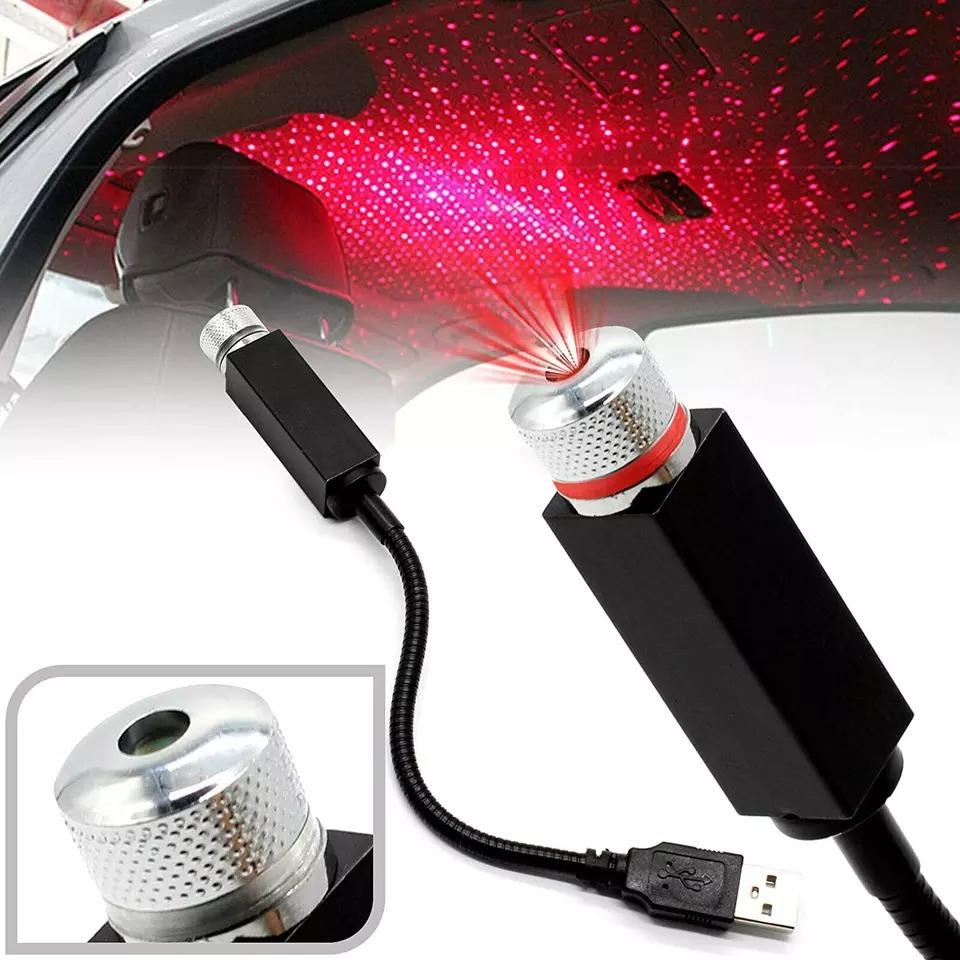 Romantic Star Ceiling Light Sky Projection Lamp – Red