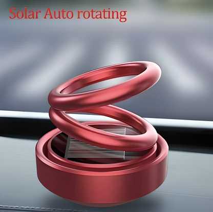 Car / Room Air Freshener – Solar-Powered Rotating Perfume Diffuser