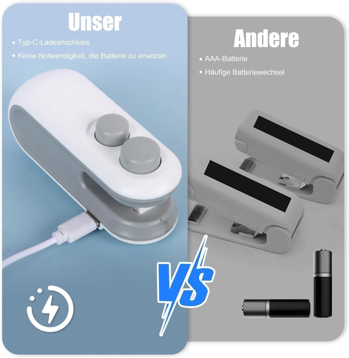 Portable Mini Sealing Machine 2 in 1 – USB Rechargeable Magnetic Bag Sealer with Cutter