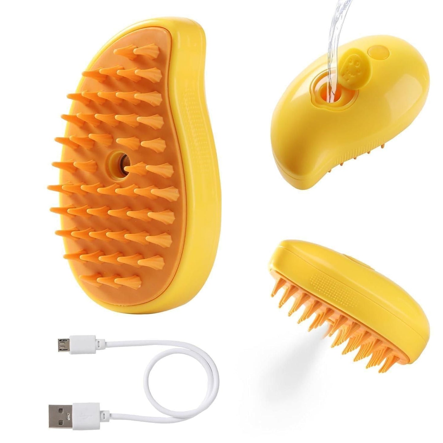 New 3 In 1 Steamy Pet Cat Brush Cleanser Vapor